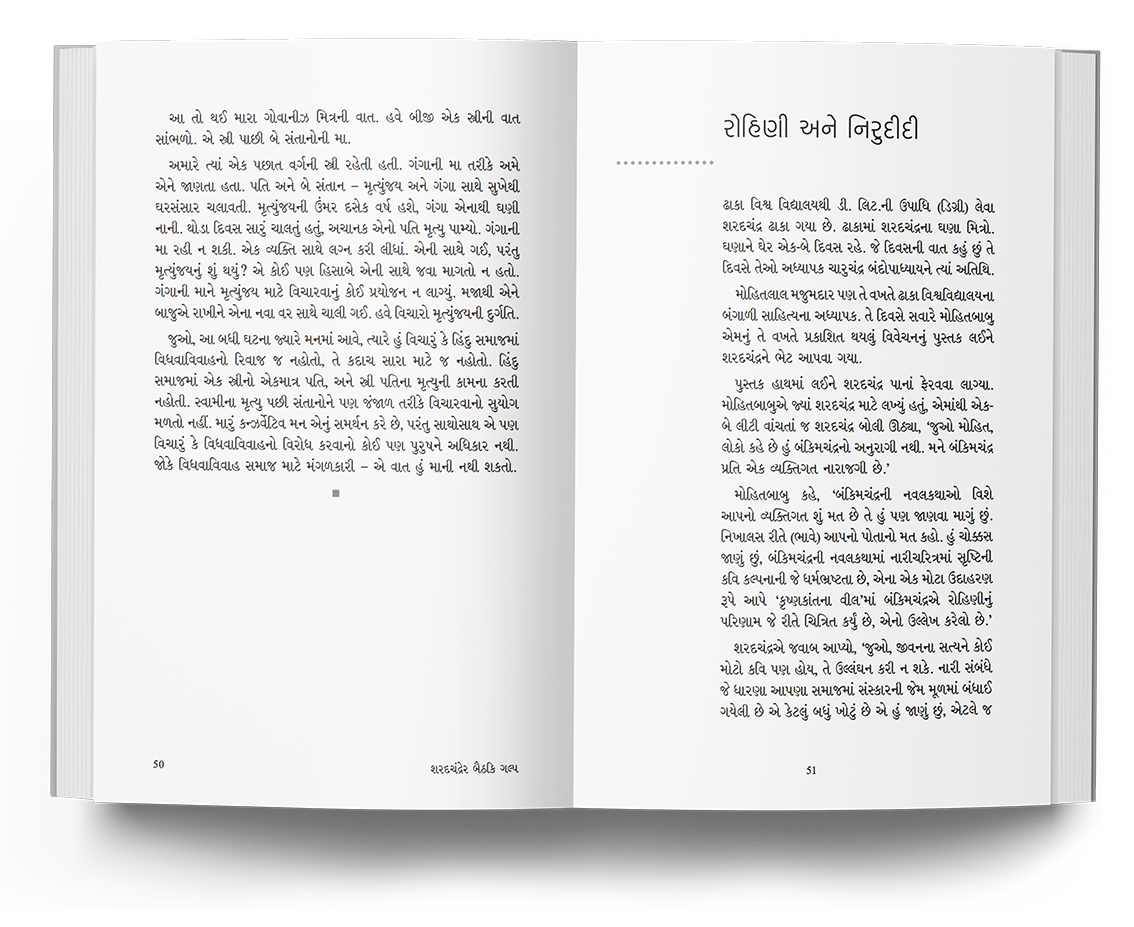 શરદચંદ્રની બેઠકી વાતો